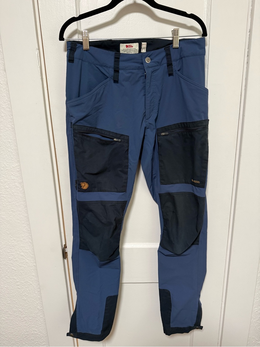 Fjallraven Men's Blue G-1000 Pants Size 31x32